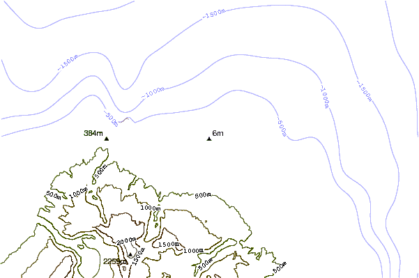Shoreline around Saint-Marie