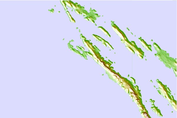 Surf spots located close to Sakarun