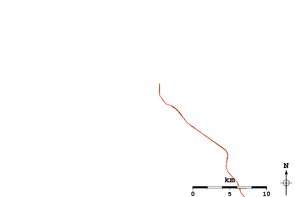 Roads and rivers around Sakarun