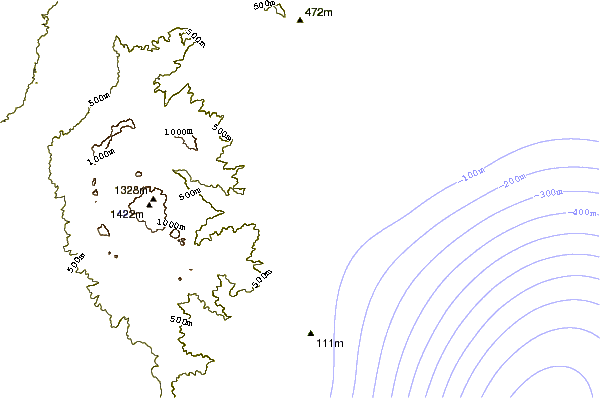 Shoreline around Sakawa River