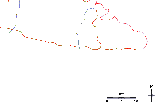 Roads and rivers around Salani
