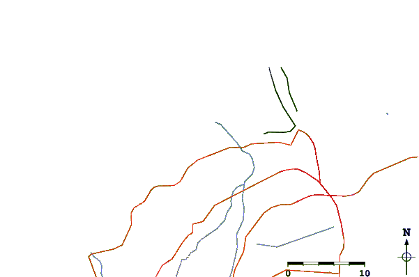 Roads and rivers around Salgar