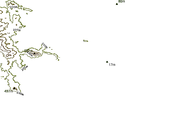 Shoreline around Salina Cruz