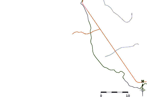 Roads and rivers around Salinas