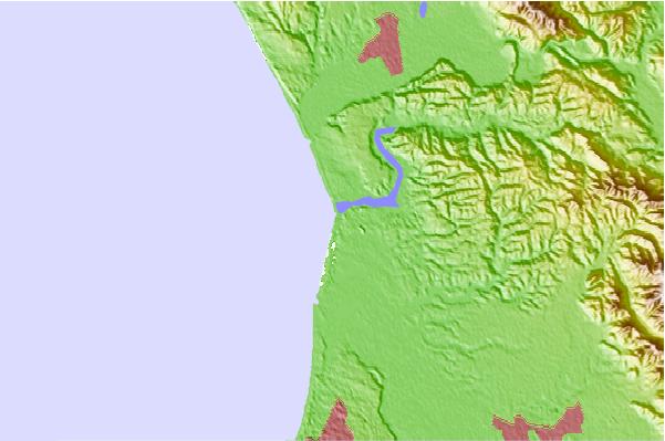 Surf spots located close to Salinas River State Beach