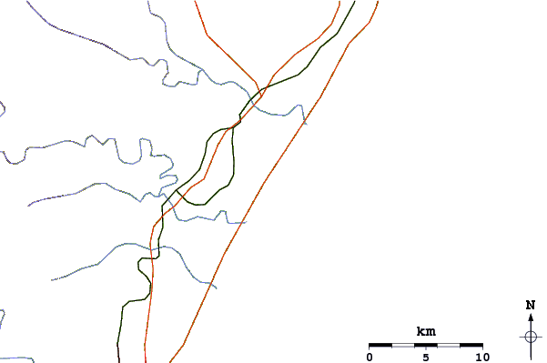 Roads and rivers around Salmon Bay