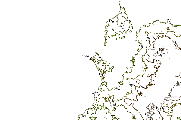 Shoreline around Salmon Hole