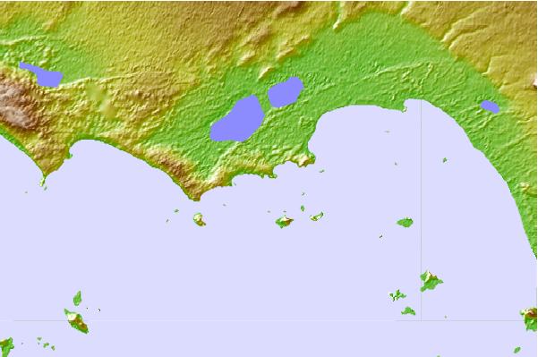 Surf breaks located close to Salmon Bay