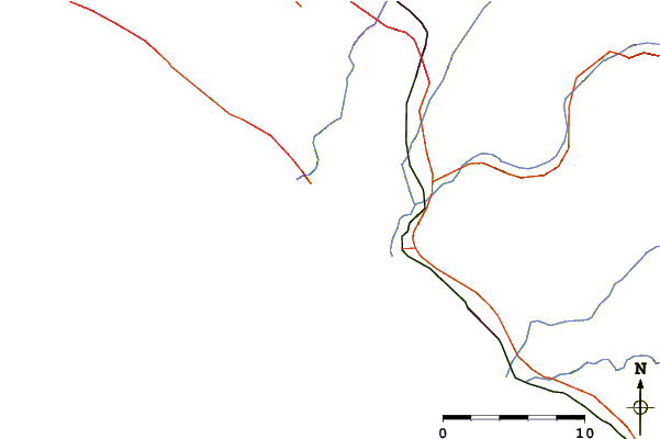 Roads and rivers around Salt Creek Heroins