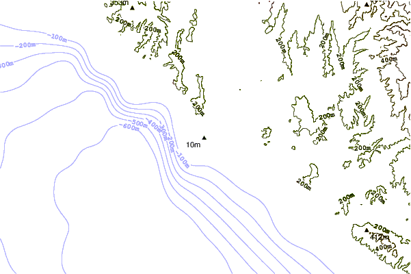 Shoreline around Salt Creek Point