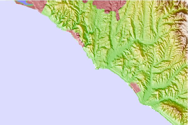 Surf spots located close to Salt Creek Point