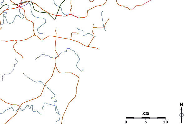 Roads and rivers around Saltwater
