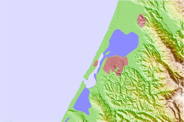 Surf spots located close to Samoa Peninsula