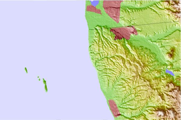 Surf spots located close to San Antonio Del Mar
