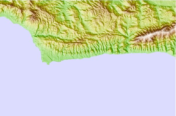 Surf spots located close to San Augustine