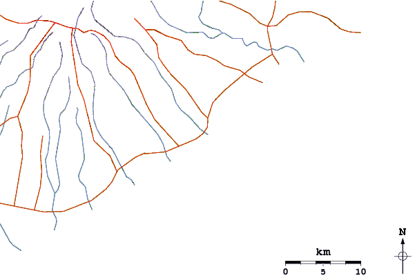 Roads and rivers around San Carlos Point