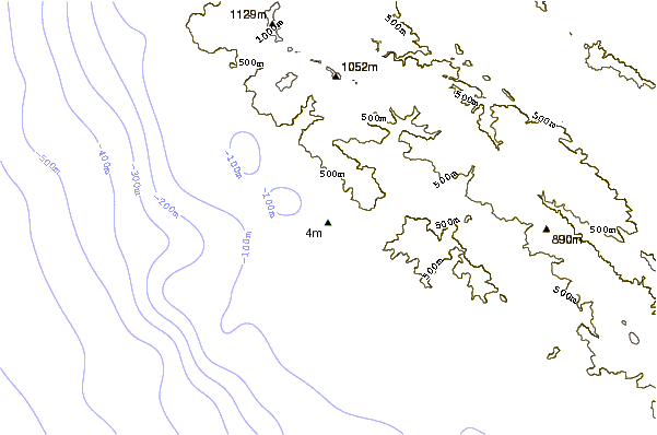 Shoreline around San Carpoforo Creek