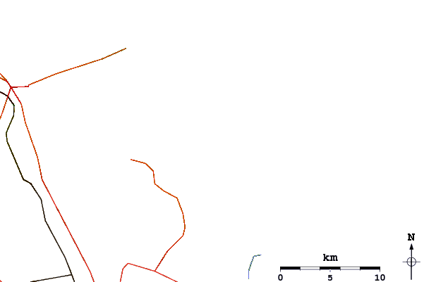 Roads and rivers around Li Marangi (San Foca)
