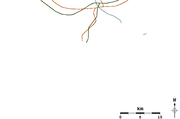 Roads and rivers around San Francisco