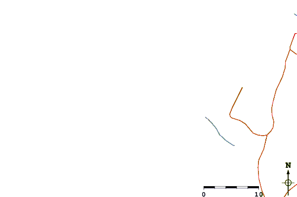 Roads and rivers around San Gallan