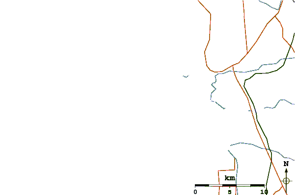 Roads and rivers around San Giovanni di Sinis