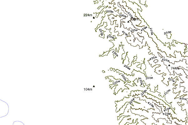 Shoreline around San Gregorio State Beach