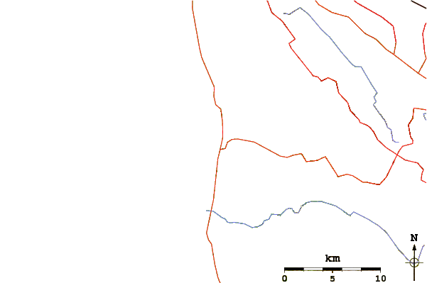 Roads and rivers around San Gregorio State Beach