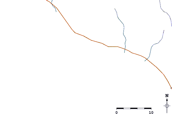 Roads and rivers around San Hipolito