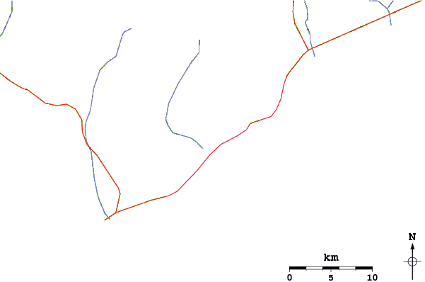 Roads and rivers around San Jose Rivermouth
