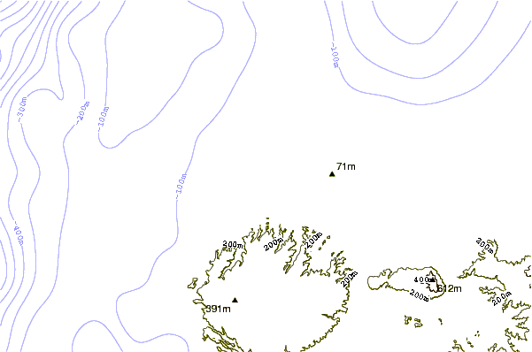 Shoreline around San Mateo