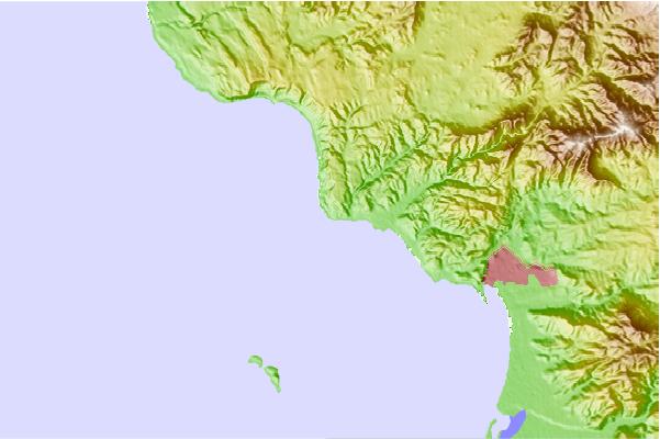 Surf breaks located close to San Miguel