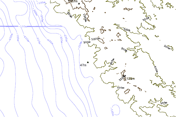 Shoreline around Sand Dollar Beach