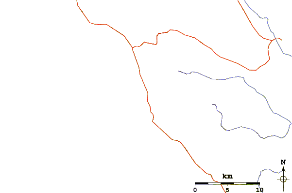 Roads and rivers around Sand Dollar Beach