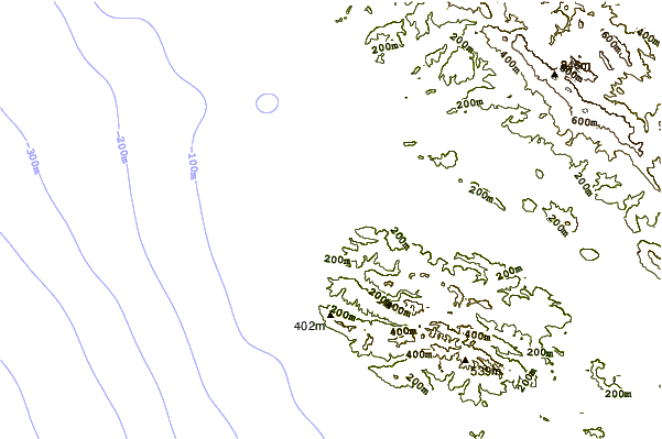 Shoreline around Sand spit