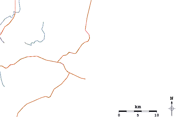 Roads and rivers around Sandbar