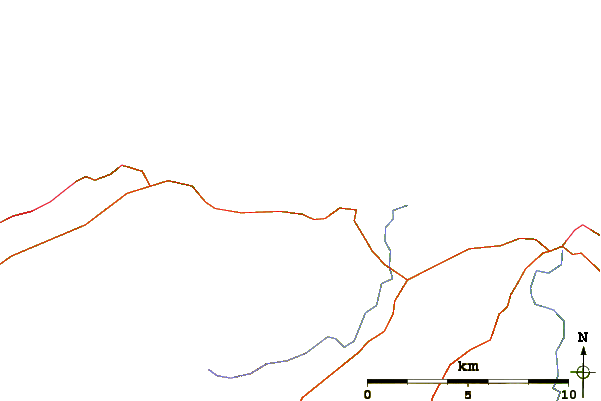 Roads and rivers around Sandend Bay