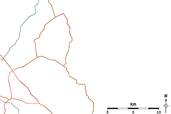 Roads and rivers around Sandilands
