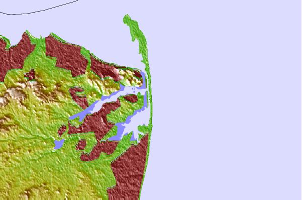 Surf spots located close to Sands
