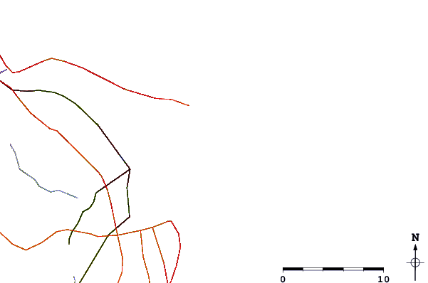 Roads and rivers around Sands