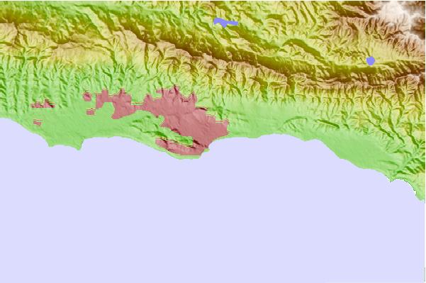 Surf spots located close to Sandspit