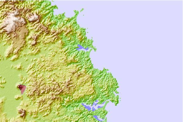Surf spots located close to Sandy Bay