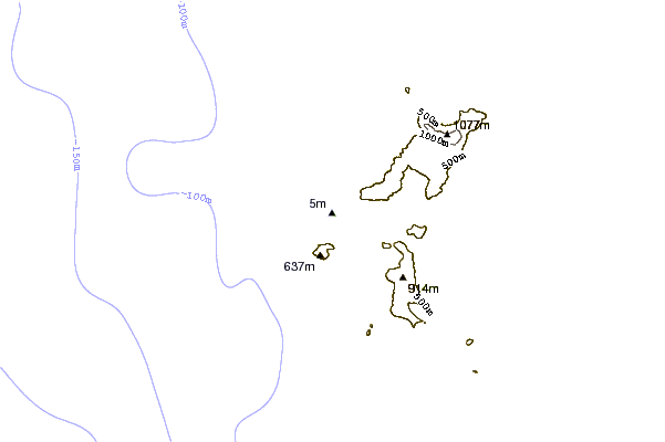 Shoreline around Sandy Bay