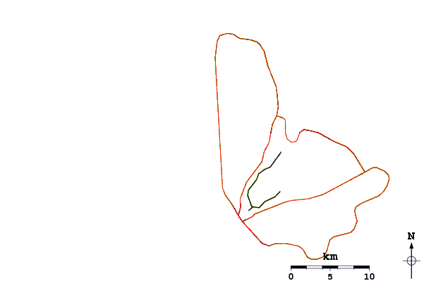 Roads and rivers around Sandy Lane