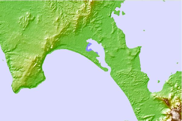 Surf breaks located close to Sandy Point