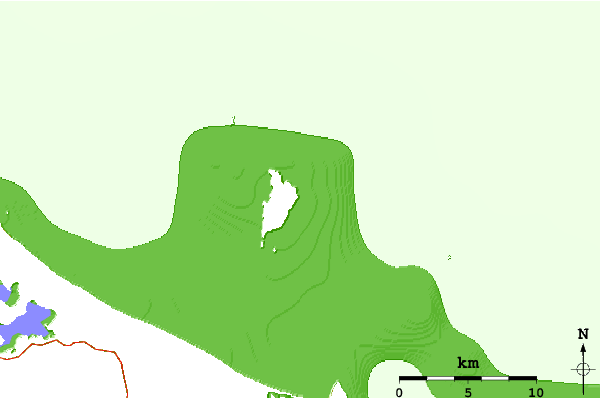 Roads and rivers around Motiti Island - Kaiwakawaka ree