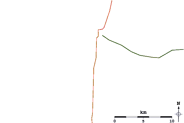 Roads and rivers around Sansibar Rantum