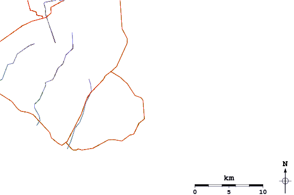 Roads and rivers around Sant Elmo