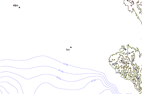 Shoreline around Santa Ana River Jetties