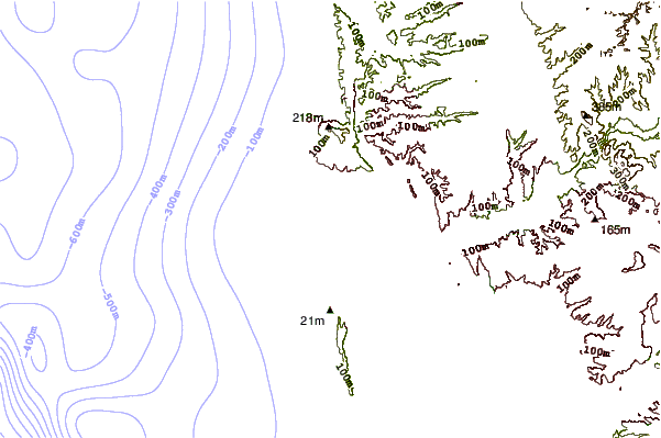 Shoreline around Santa Clara Court