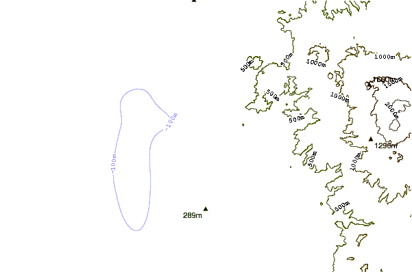 Shoreline around Santa Cruz